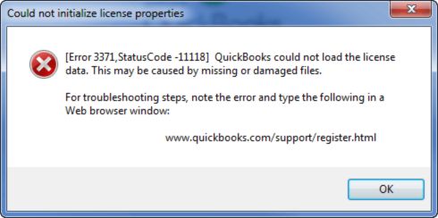 Couldn’t initialize license properties Error 3371