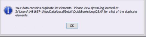 QuickBooks 213 Error