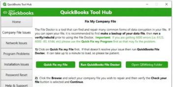 Running QuickBooks Tool Hub